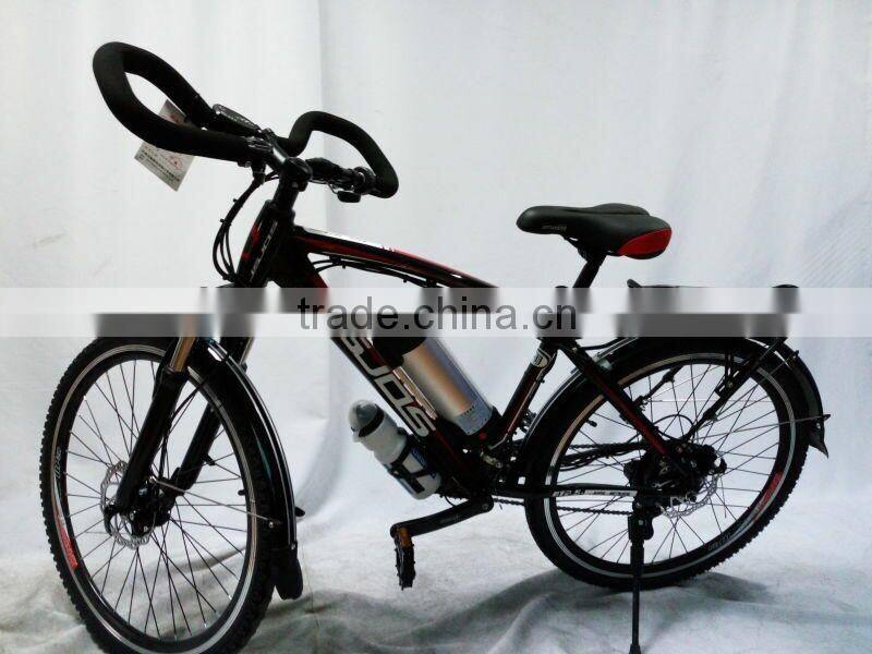 pedals assisted electric bike BCM / electric mountain bike for adults short travelling