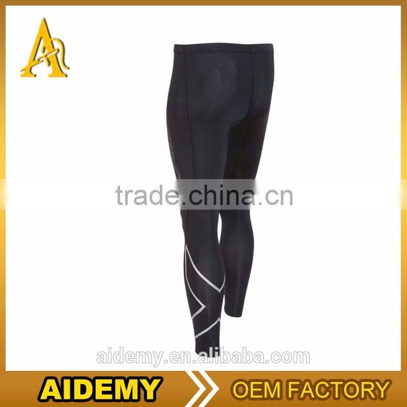 wholesale long running tights nylon spandex sport compression leggings pants
