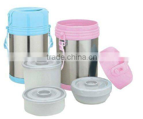 Stainless steel vacuum food jug