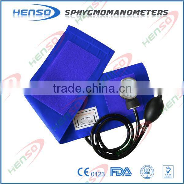 CE approval Aneroid Sphygmomanometer without D-ring, PVC bulb and bag