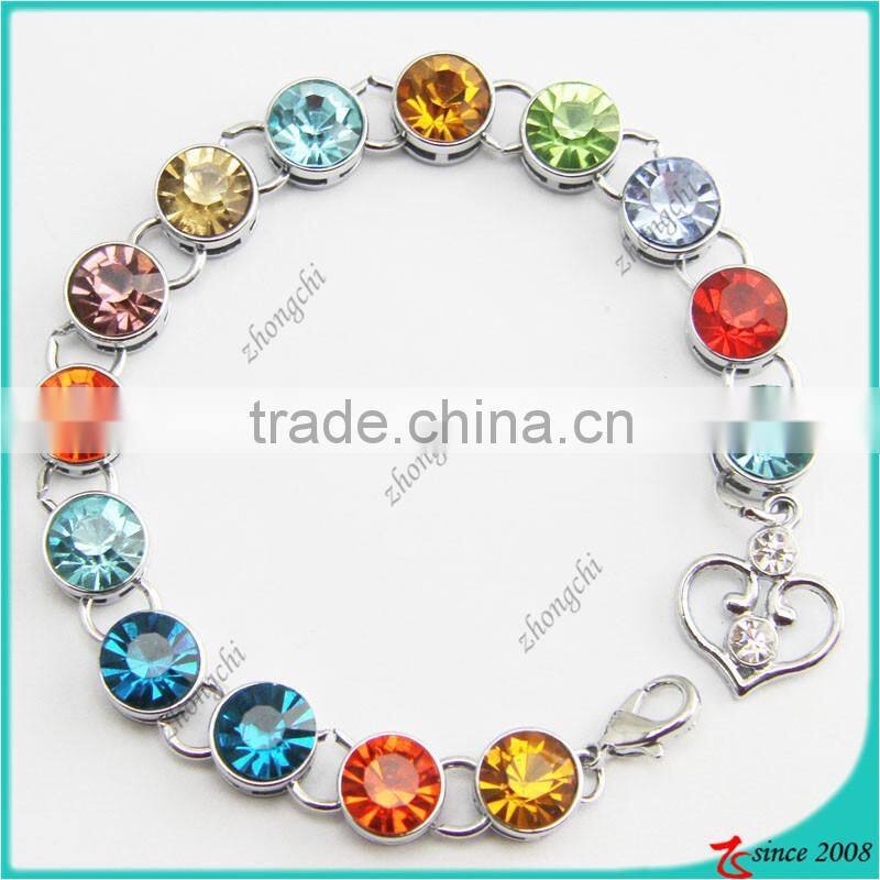 Fashion rhinestone crystal alloy bangle bracelet wholesale