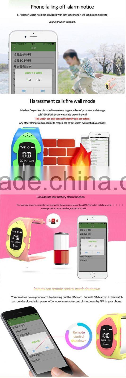 Welcomed by kids android colorful kids smart watch