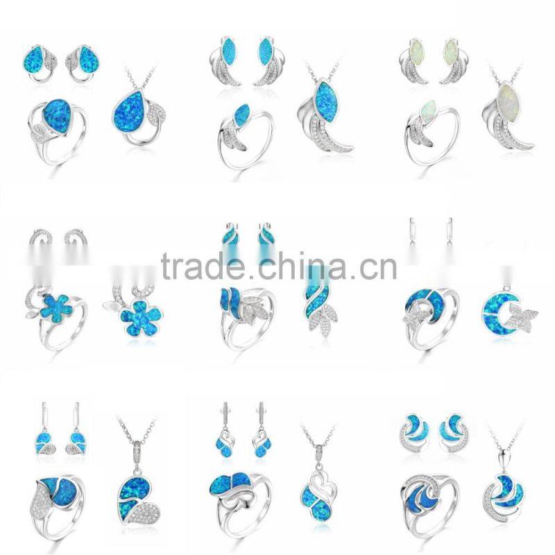 925 Silver Alibaba Hotsale Bridal Jewelry Set E0017
