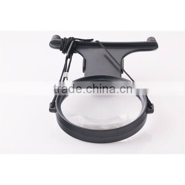 LED Lighted 2x Power Hand-Free magnifier Helping Hand Magnifier