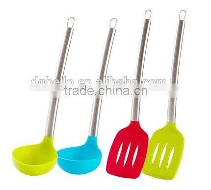 FDA LFGB Approved Red Silicone 5 Piece Kitchen Utensil Set
