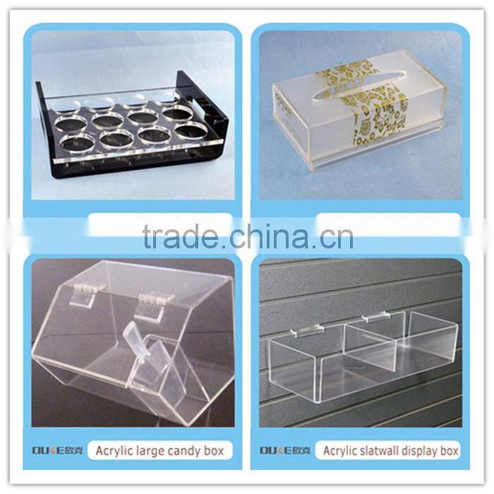 High quality clear acrylic cosmetic organizer with drawer