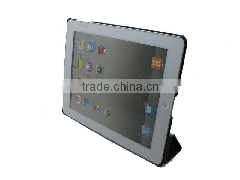 For ipad case smart,companion smart cover crystal Black pc hard case