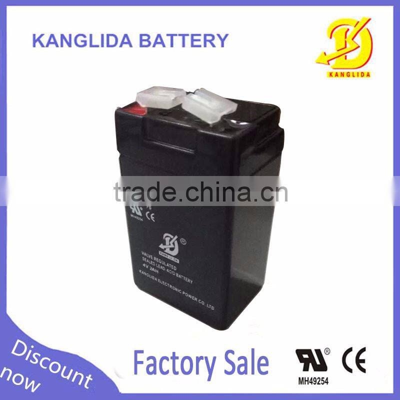 2ah sealed lead acid battery for4v lamp battery