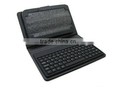2013 Hot-selling Wireless Leather Case Bluetooth Keyboard for Samsung p1000