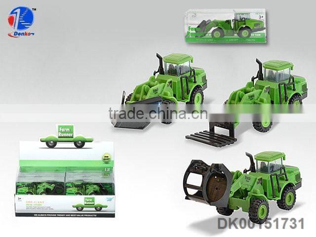 Alloy engineering car farmer car excavator mining machine bulldozer car model tractor toy
