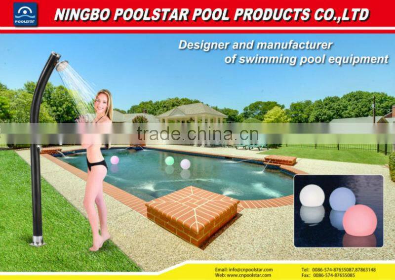 Hot cold Outdoor Shower Curved Swimming Pool Solar Shower (P2602)