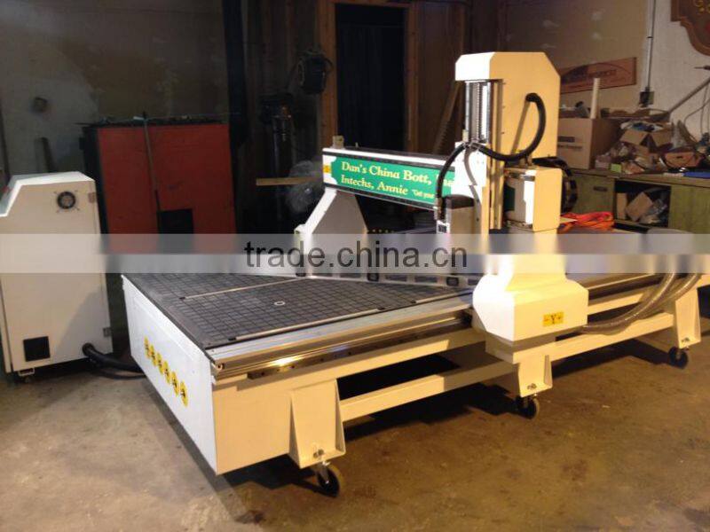 DL1325 3d cnc router wood machine with thicken frame and vacuum adsorb table China shandong jinan manufactory