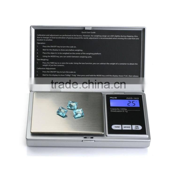Hot selling digital pocket scale with LCD backlight