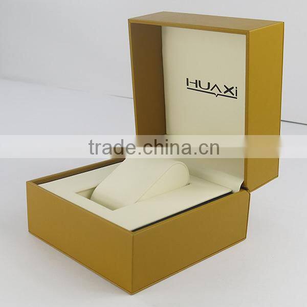 Hot sale Gold Wood Watch Box with Special insert Wooden Box