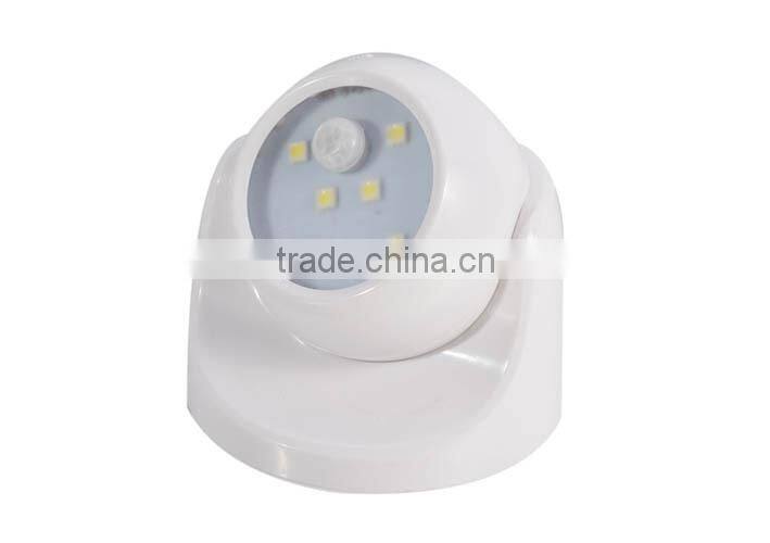 6 SMD Rotating indoor light with motion sensor Porch Rsensor night light