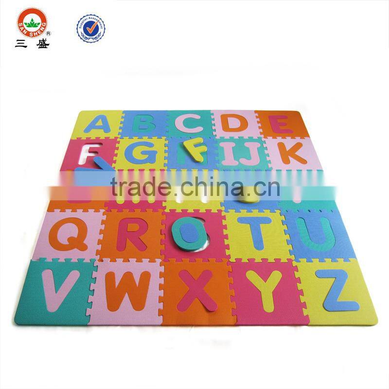Wholesale alphabet jigsaw puzzle eva foam mat/baby number puzzle mat/alphabet puzzle mat