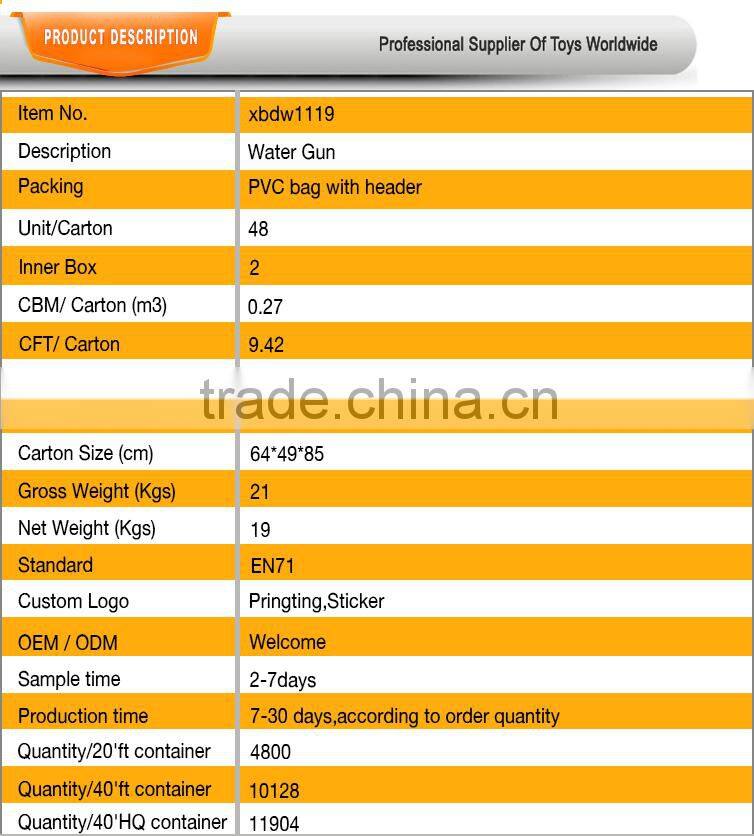 2015 New air pump water gun toy for children