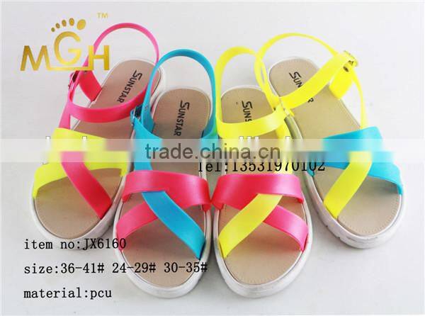 new fashion design pcu matching color shoes