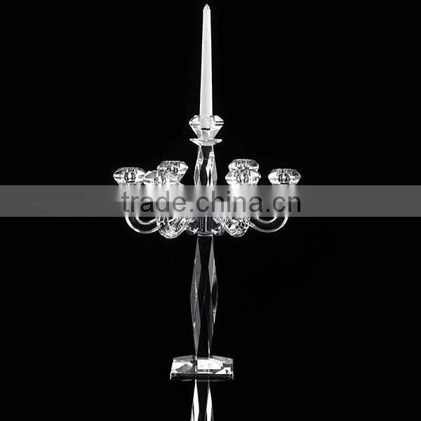 Fashion crystal candle holder, crystal candlestick for home decoration