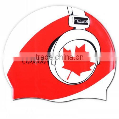 New Arrival High Quality Swimming Cap Excellent Waterproof Swimming Hat Elastic Funny Silicone Hot Spring Cap
