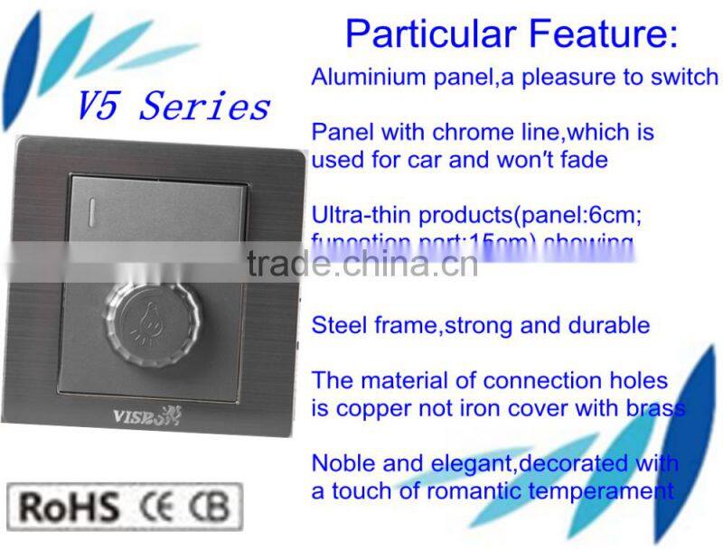 Electrical Wall Socket + dimmer Switch with light Best Selling