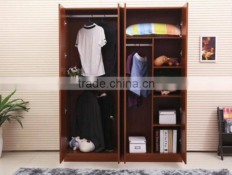 Wholesale cheap 4 door modern bedroom wardrobe