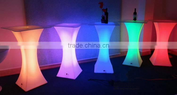 Modern Led Table Led Bar Table / Plastic Led Cocktail Table / Led Furniture