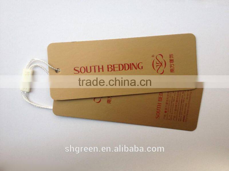 Glossy Spot UV brand logo paper hangtag
