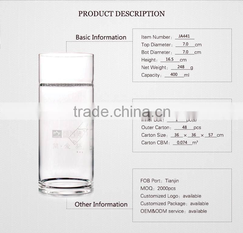 Wholesale Patented Design 400ml high borosilicate tea glass cup with filter