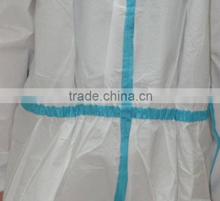 white disposable coverall/coverall/workwear coverall with hood