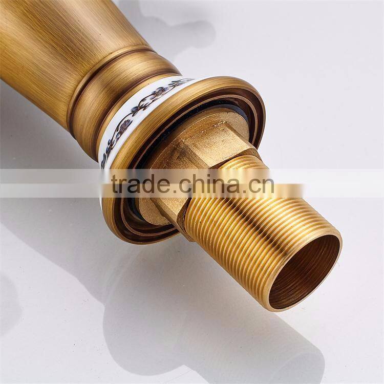 FLG100014 Bathroom Cold&Hot Water Antique Brass Sink Faucet