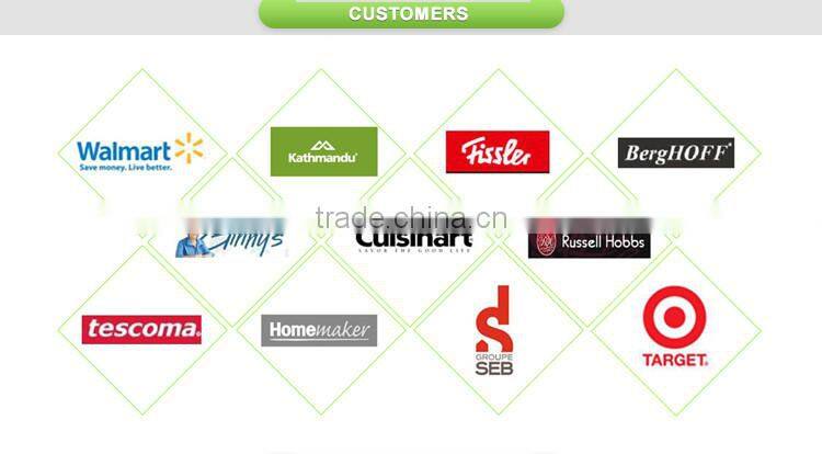 New arrival 9pcs cooking casserole, saucepan , frypan non-stick stainless steel cookware set