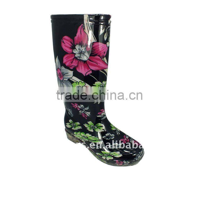 china flower rain shoes