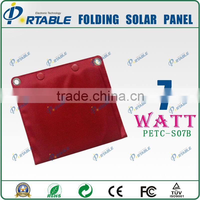 7W Folding Solar Panel solar charger for GPS