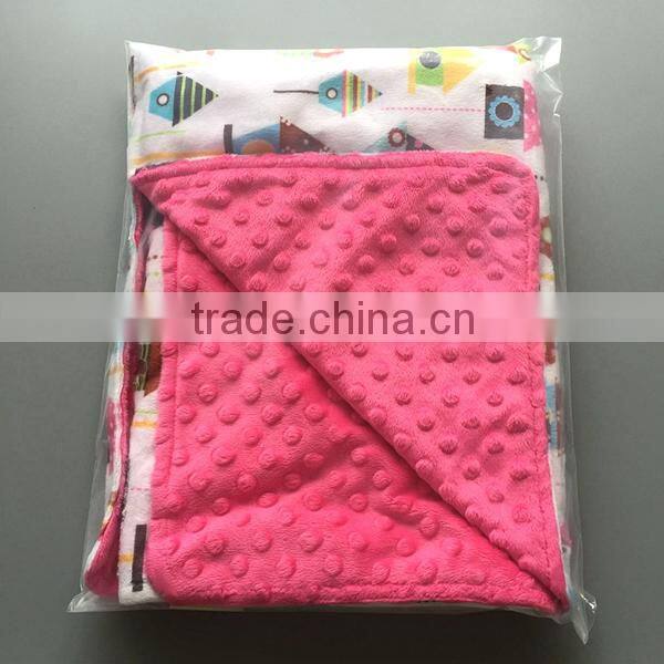26 Bright Colors Warm Massage Minky Dot Baby Canopy Blanket For Christmas Gift