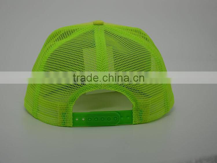 Custom Cheap flat bill blank trucker cap