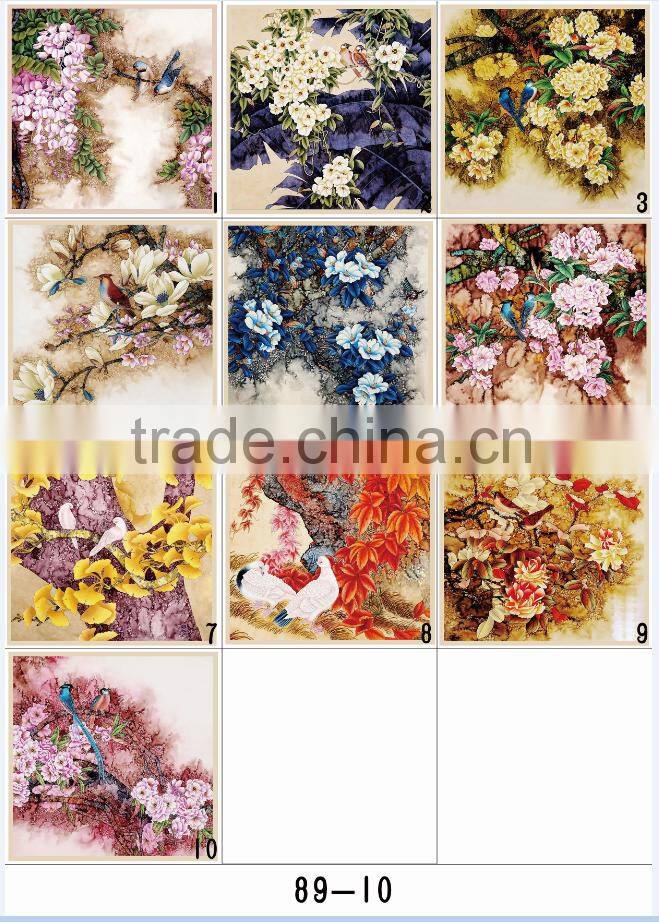 Custom printing accept nature linen material car seat cushion