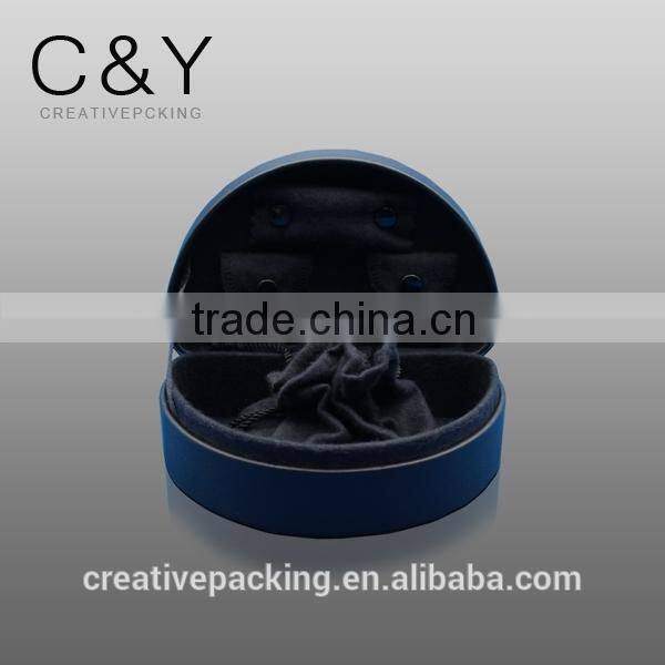 Moon shaped leather jewelry gift box made in Dongguan China