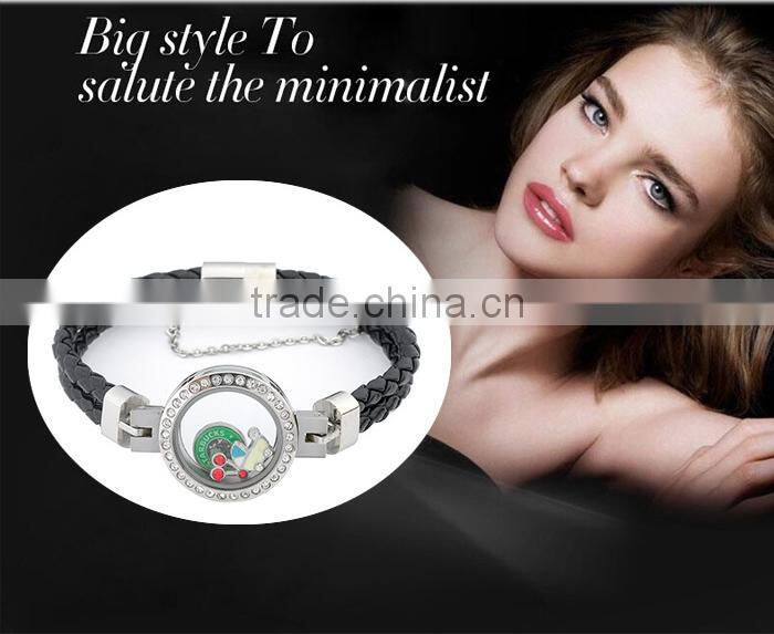 Hot New Products For 2016 Best Selling Products Popular At High Quality Leather Bracelet Lockets Wholesale