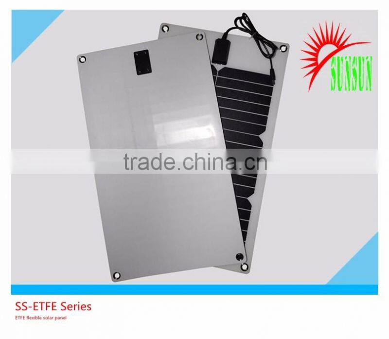 SUNSUN top quality ETFE flexible solar panel 100W with cell 22% efficiency