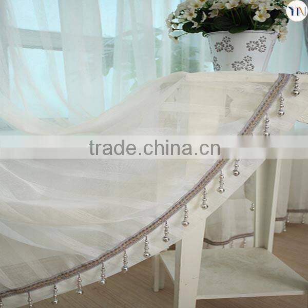 luxury foiling curtain with voile for high-end interior decoration, fashion luxury drapes curtains newly design 2015