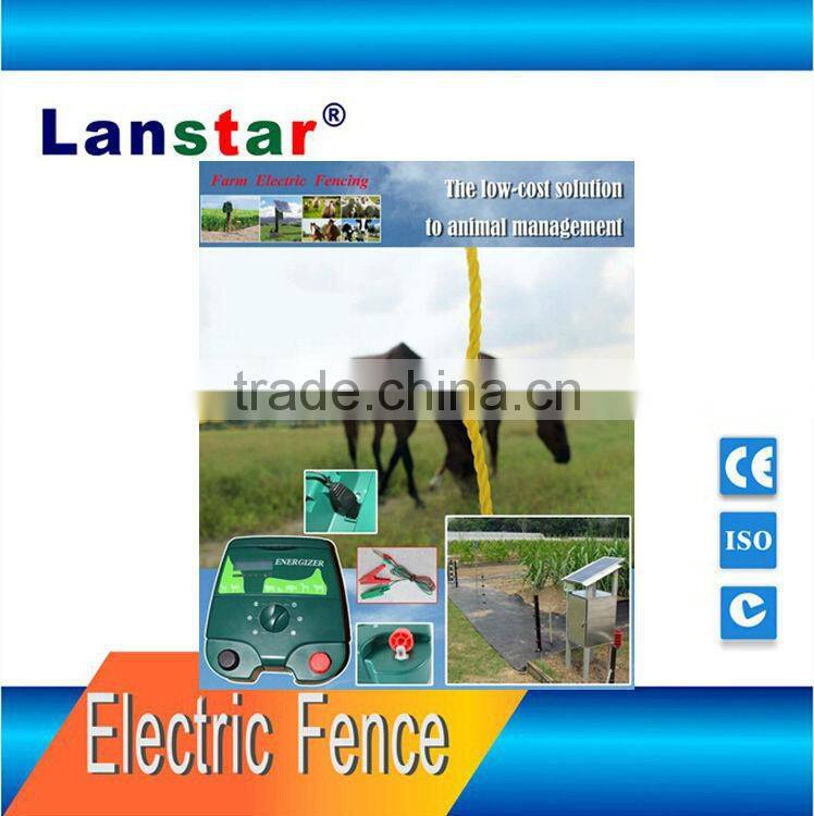 Livestock power fence Lanstar solar powered farm electric fence energizer/ energiser