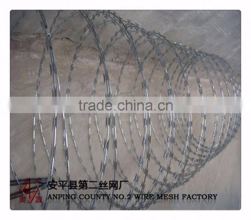 316 304 Factory Concertina High Quality Stainless Steel Razor Barbed Wire
