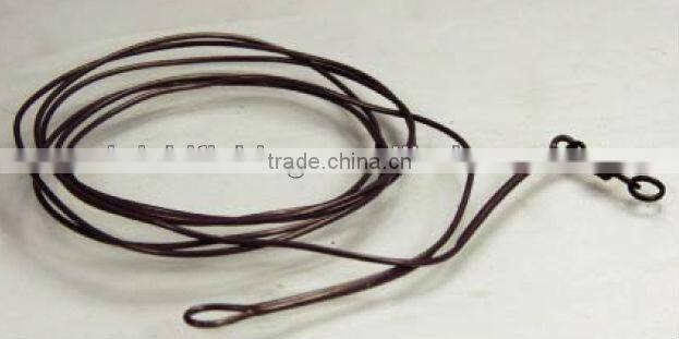 carp fishing looped poly leader line with ring swivel