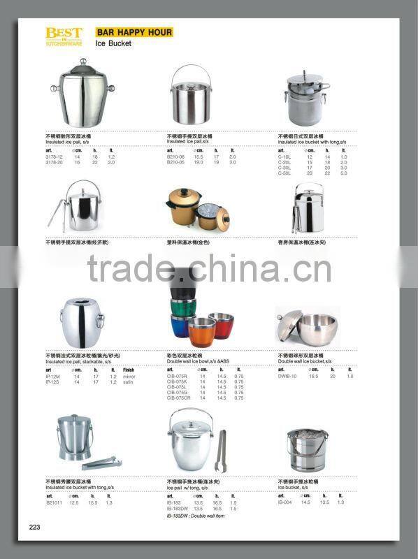 Acrylic Ice bucket Party Ice Pail plastic pail