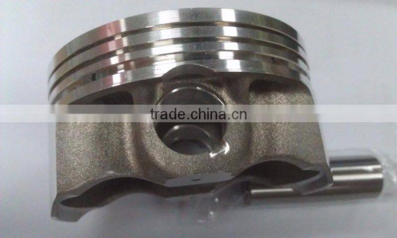 Forged piston for racing motorcycle