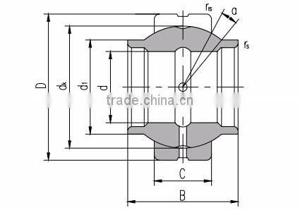 GEEW80ES Made in China Metric Spherical Plain Radial Bearings