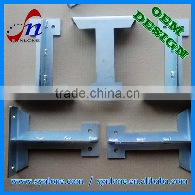 Folding metal shelf support brackets