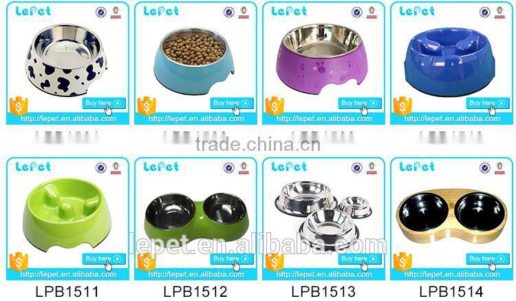 Eco-friendly melamine slow feeding shape dog bowl/ pet bowl