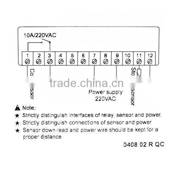 Digital Mini Microcomputer Temperature Controller -40~120 degree C Range + 2M Wire Length + NTC Sensor Type
